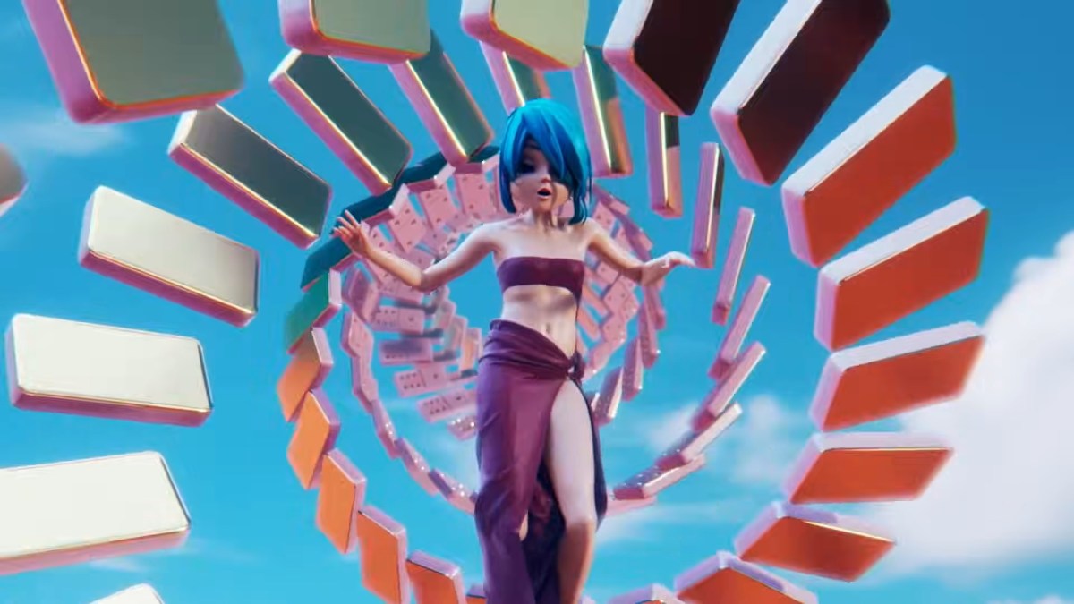 Un extrait du clip de Dominoes, la chanson de Noonoouri // Source : YouTube / Noonoouri Un extrait du clip de Dominoes, la chanson de Noonoouri // Source : YouTube / Noonoouri