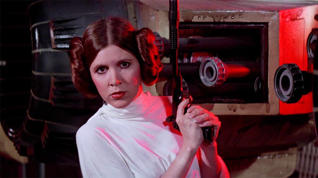 Leia Organa, l'héroïne des premiers films Star Wars // Source : LucasFilm Leia Organa, l'héroïne des premiers films Star Wars // Source : LucasFilm