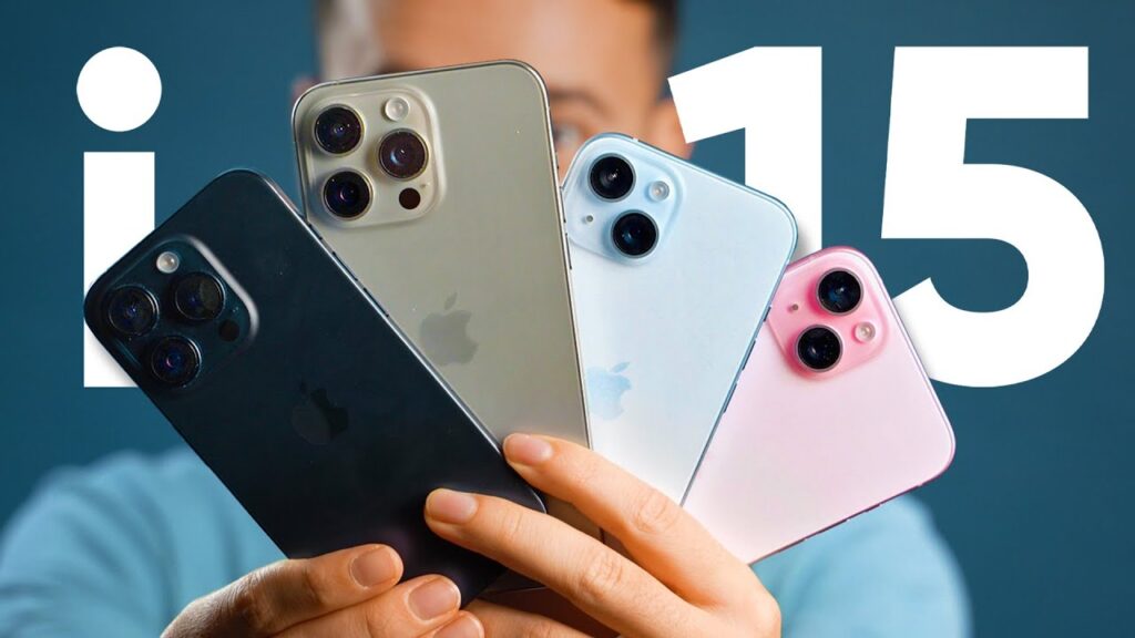 La famille des iPhone 15. // Source : Numerama La famille des iPhone 15. // Source : Numerama
