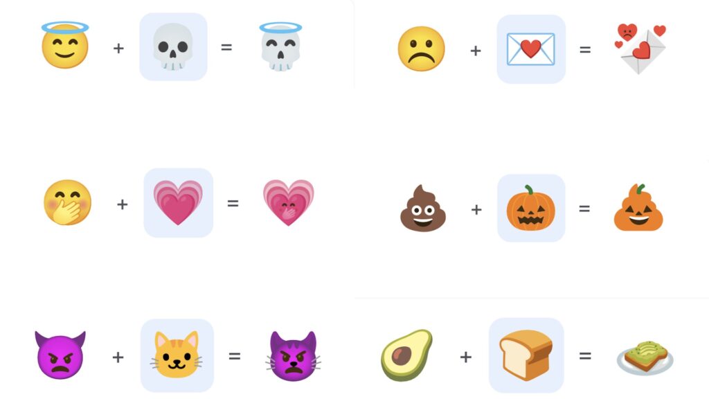 Emoji Kitchen dans Google // Source : Numerama Emoji Kitchen dans Google // Source : Numerama