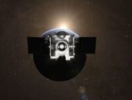 Vue d'artiste d'OSIRIS-REx dans l'espace. // Source : Capture d'écran YouTube Nasa Video Vue d'artiste d'OSIRIS-REx dans l'espace. // Source : Capture d'écran YouTube Nasa Video