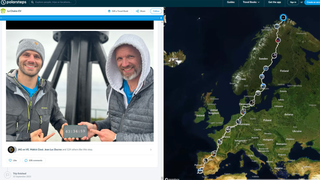 63 h 35 pour 5665 km en Ioniq 6 // Source : La Chaine EV 63 h 35 pour 5665 km en Ioniq 6 // Source : La Chaine EV