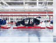 Chaîne d'assemblage Gigafactory Tesla // Source : Tesla Chaîne d'assemblage Gigafactory Tesla // Source : Tesla