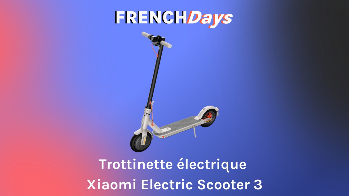 Trottinette électrique Xiaomi Mi Electric Scooter 3 // Source : Numerama Trottinette électrique Xiaomi Mi Electric Scooter 3 // Source : Numerama