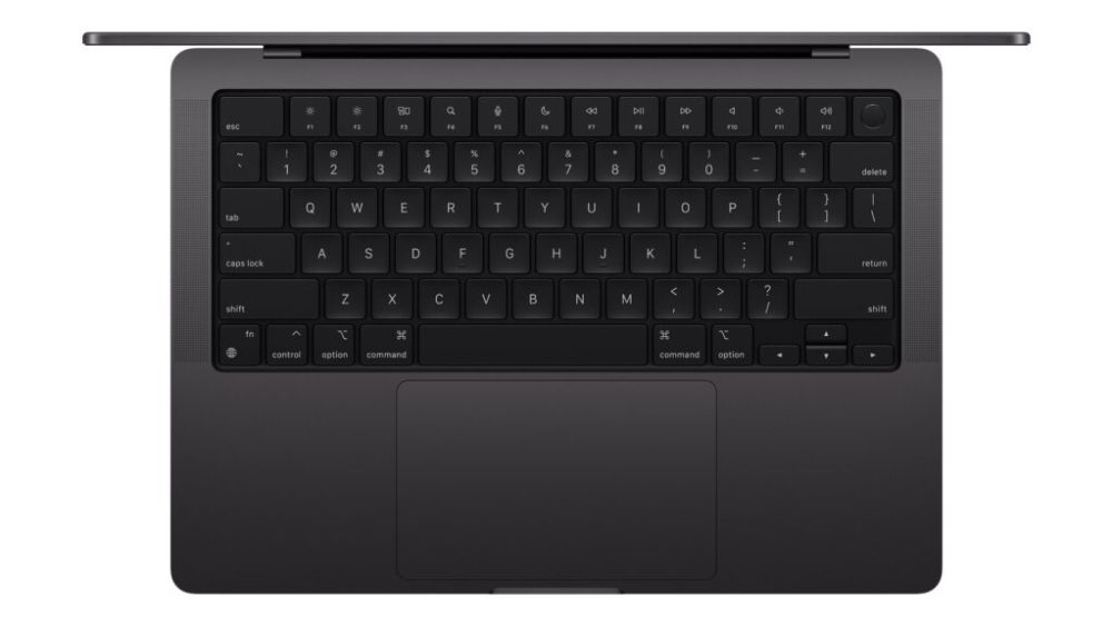 MacBook Pro avec puce M3 // Source : Apple MacBook Pro avec puce M3 // Source : Apple