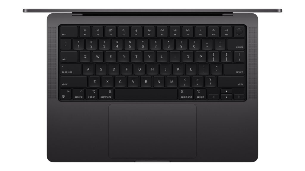 MacBook Pro avec puce M3 // Source : Apple MacBook Pro avec puce M3 // Source : Apple