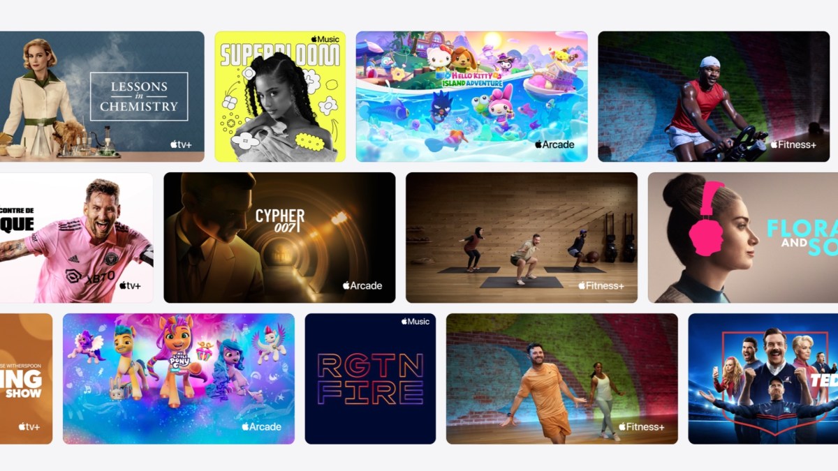 Les services Apple en octobre 2023. // Source : Apple Les services Apple en octobre 2023. // Source : Apple