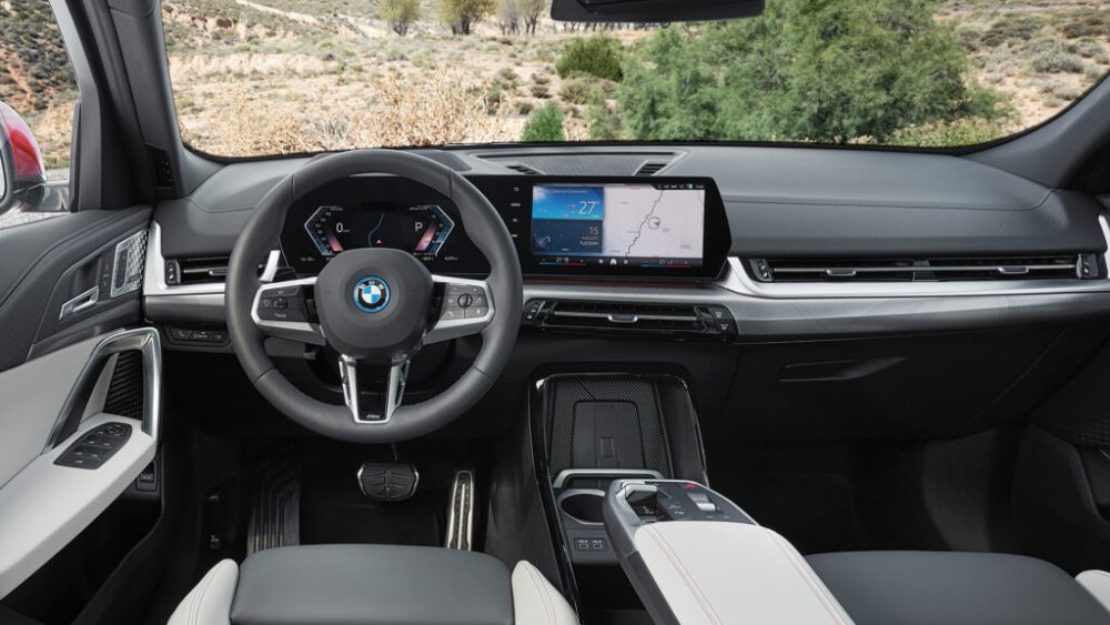 Intérieur du iX2 de BMW // Source : BMW Intérieur du iX2 de BMW // Source : BMW