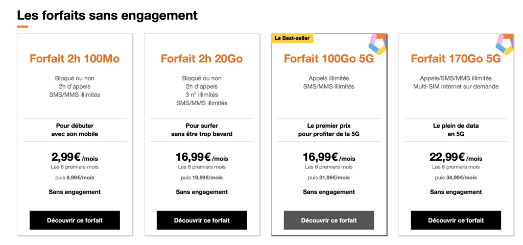 Sur son site, Orange met en avant les prix promotionnels. Ils sont pourtant valables seulement 6 mois… Sur son site, Orange met en avant les prix promotionnels. Ils sont pourtant valables seulement 6 mois…