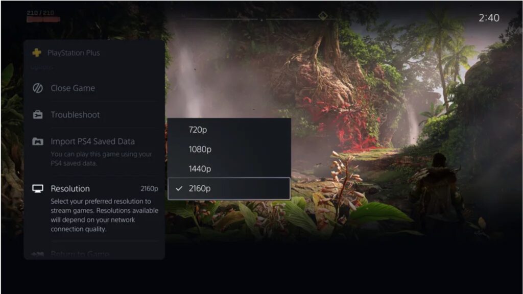 Le streaming de jeux PS5 sur PS5 // Source : Sony Le streaming de jeux PS5 sur PS5 // Source : Sony