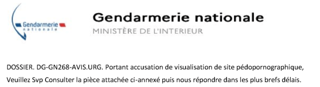 Un faux mail envoyé depuis une adresse piratée. // Source : Numerama Un faux mail envoyé depuis une adresse piratée. // Source : Numerama