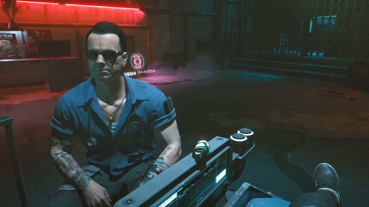 Viktor Vektor dans Cyberpunk 2077 // Source : Capture d'écran Viktor Vektor dans Cyberpunk 2077 // Source : Capture d'écran