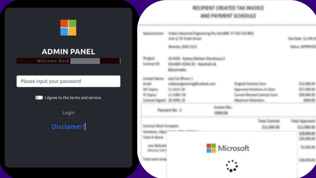 Une fausse page d'authentification Microsoft. // Source : Vade Une fausse page d'authentification Microsoft. // Source : Vade