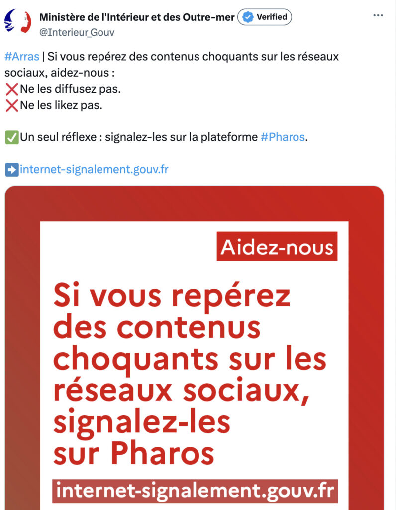 Source : X/Ministère de l'Intérieur Source : X/Ministère de l'Intérieur