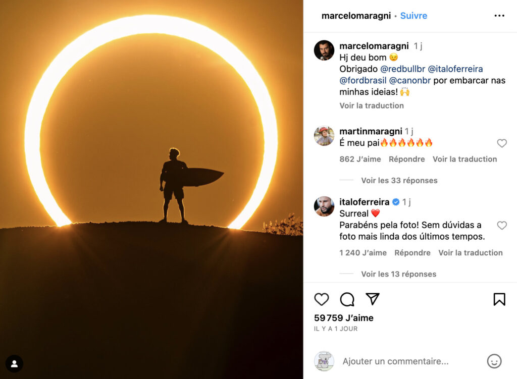 Le surfeur d'argent. // Source : Via Instagram @marcelomaragni Le surfeur d'argent. // Source : Via Instagram @marcelomaragni
