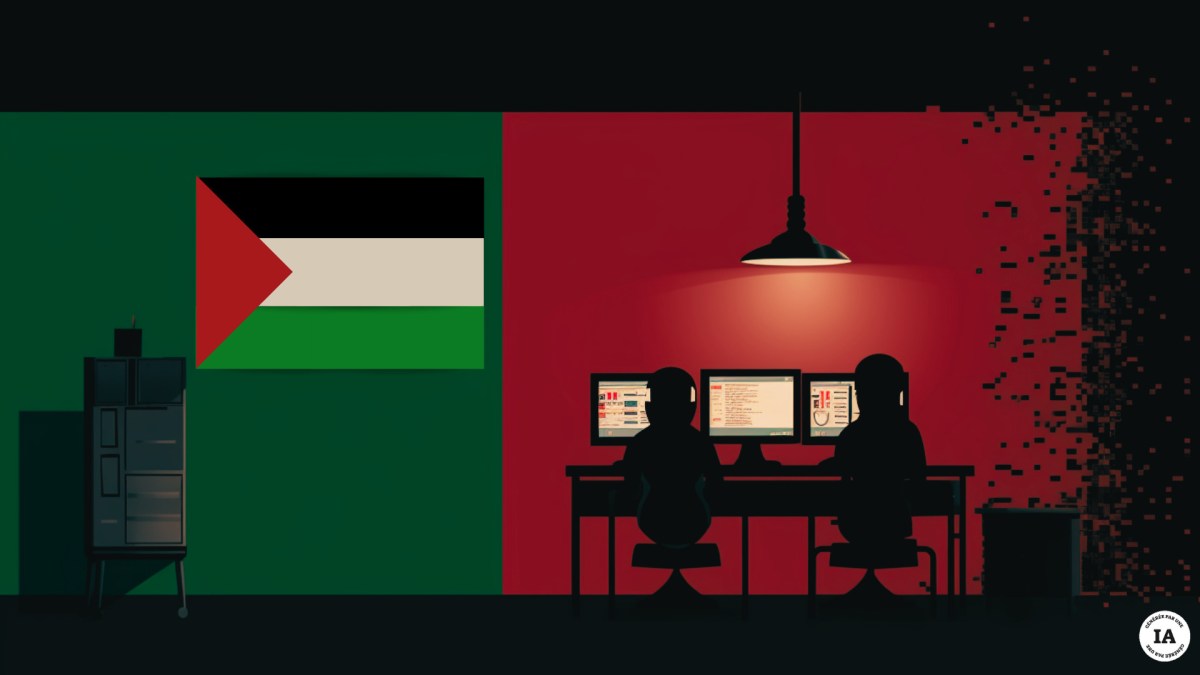 Le conflit Israel / Hamas est une opportunité pour des hackers. // Source : Numerama avec Midjourney Le conflit Israel / Hamas est une opportunité pour des hackers. // Source : Numerama avec Midjourney
