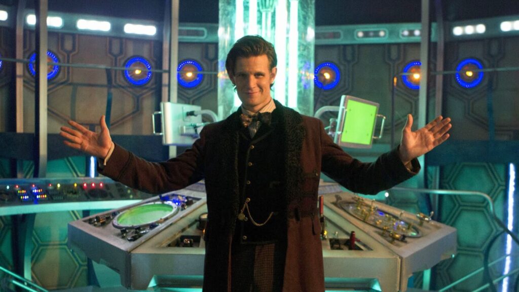 Eleven dans son TARDIS. // Source : BBC Eleven dans son TARDIS. // Source : BBC