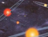 Vue d'artiste de systèmes exoplanétaires. // Source : Nasa Vue d'artiste de systèmes exoplanétaires. // Source : Nasa