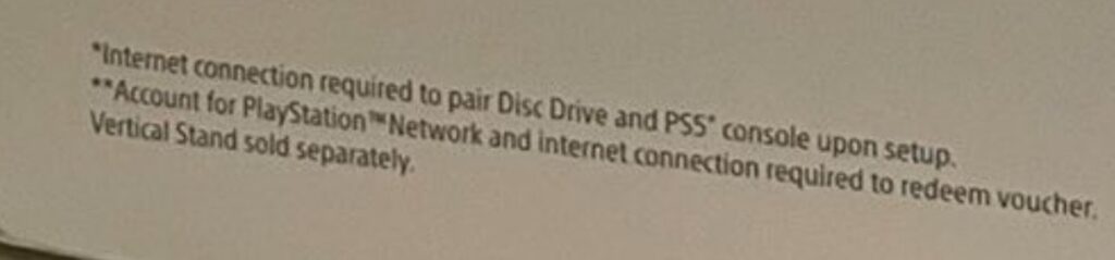 Connexion obligatoire pour installer le lecteur Blu-ray de la PS5 Slim // Source : Twitter Connexion obligatoire pour installer le lecteur Blu-ray de la PS5 Slim // Source : Twitter