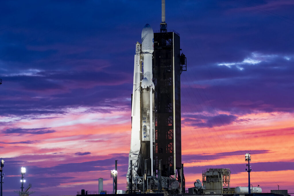 Falcon Heavy crépuscule Falcon Heavy crépuscule