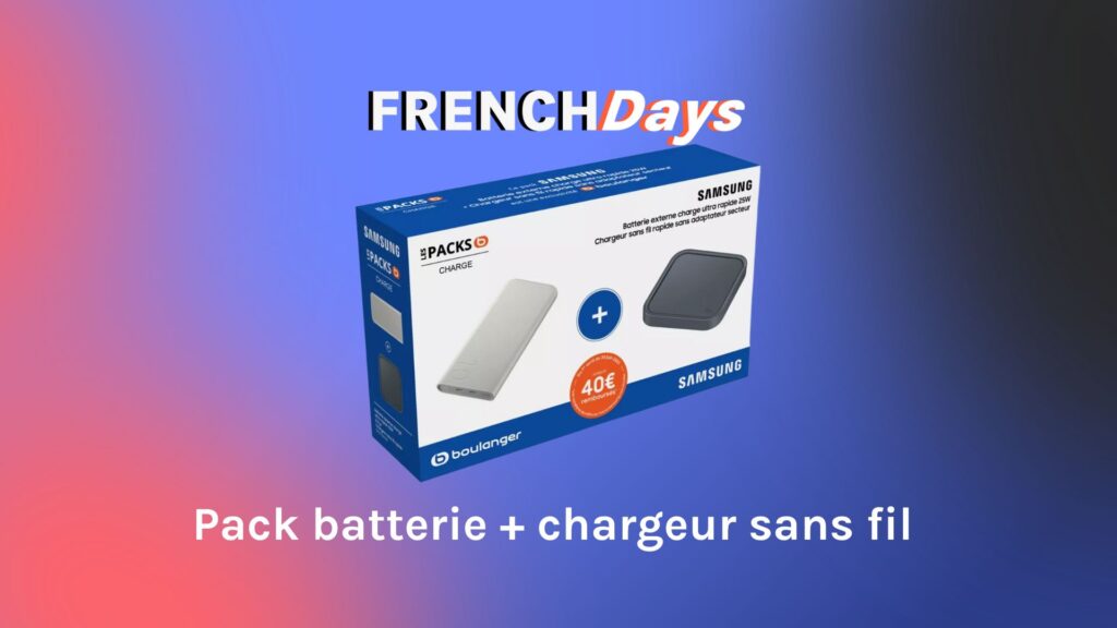Le pack Samsung chez Boulanger bénéficie d'une ODR de 40 € pendant les French Days // Source : montage Numerama Le pack Samsung chez Boulanger bénéficie d'une ODR de 40 € pendant les French Days // Source : montage Numerama