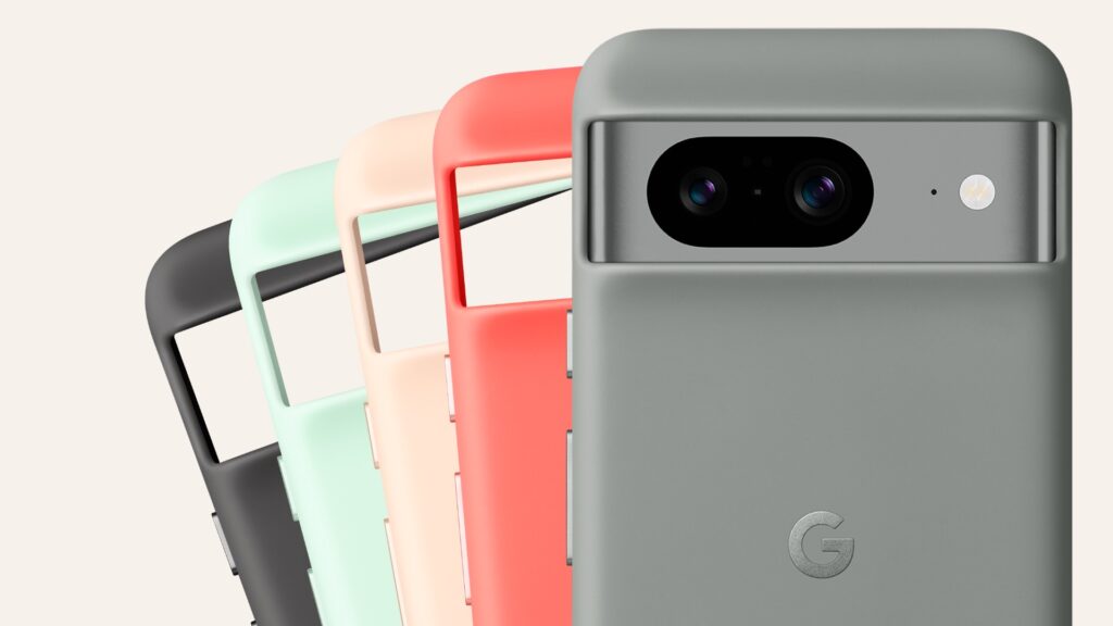 Les housses officielles des Pixel 8, parce que personne chez Google n'a eu l'idée d'envoyer aux journalistes des images des nouvelles fonctions. Les housses officielles des Pixel 8, parce que personne chez Google n'a eu l'idée d'envoyer aux journalistes des images des nouvelles fonctions.