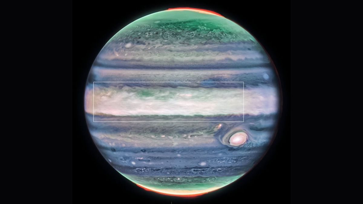 Le courant découvert sur Jupiter. // Source : Via X @esa Le courant découvert sur Jupiter. // Source : Via X @esa