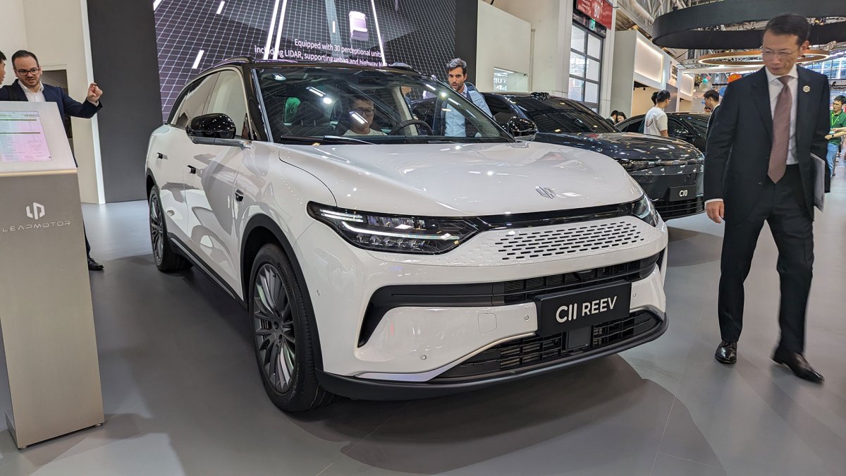 Leapmotor C11 sur le salon de Munich // Source : Raphaelle Baut Leapmotor C11 sur le salon de Munich // Source : Raphaelle Baut