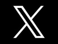 Le nouveau logo de X, ex Twitter Le nouveau logo de X, ex Twitter