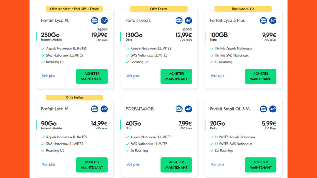 LycaMobile dispose d'autres forfaits // Source : LycaMobile LycaMobile dispose d'autres forfaits // Source : LycaMobile