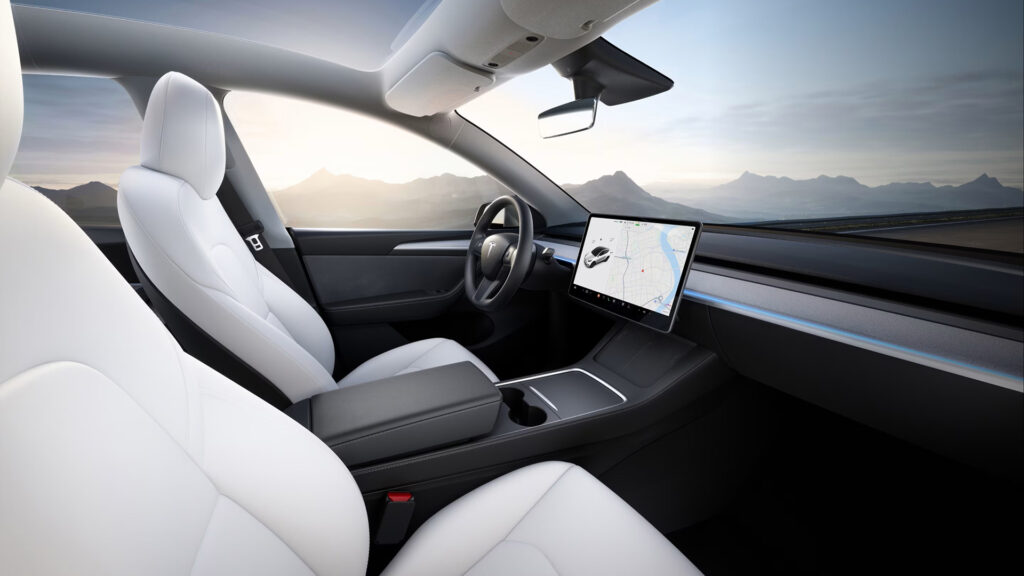 Nouvel intérieur Model Y en Chine // Source : Tesla Nouvel intérieur Model Y en Chine // Source : Tesla