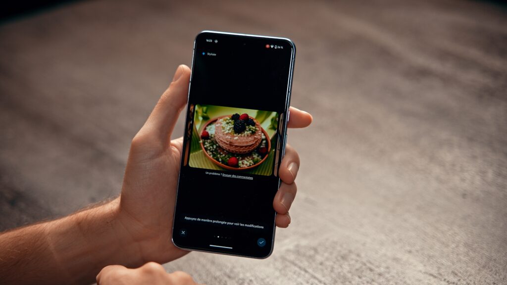 Google Pixel 8 // Source : Thomas Ancelle / Numerama Google Pixel 8 // Source : Thomas Ancelle / Numerama