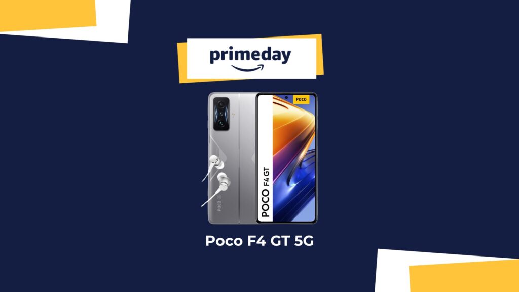 Le Poco F4 GT et en promotion pendant les Prime Day // Source : montage Numerama Le Poco F4 GT et en promotion pendant les Prime Day // Source : montage Numerama