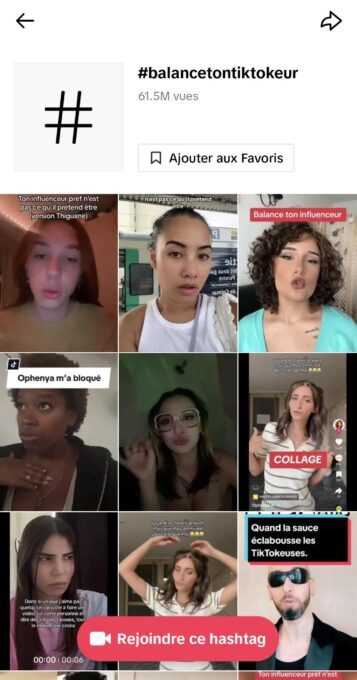 Le hashtag #balancetontiktokeur a été vue plus de 60 millions de fois // Source : Capture d'écran Numerama Le hashtag #balancetontiktokeur a été vue plus de 60 millions de fois // Source : Capture d'écran Numerama