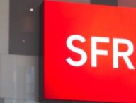 Le logo de SFR sur une boutique. // Source : SFR Le logo de SFR sur une boutique. // Source : SFR