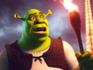 Image générée grâce à Bing Image Creator, avec le prompt "Shrek devant la Tour Eiffel en feu" (je vous épargne d'autres exemples plus douteux)