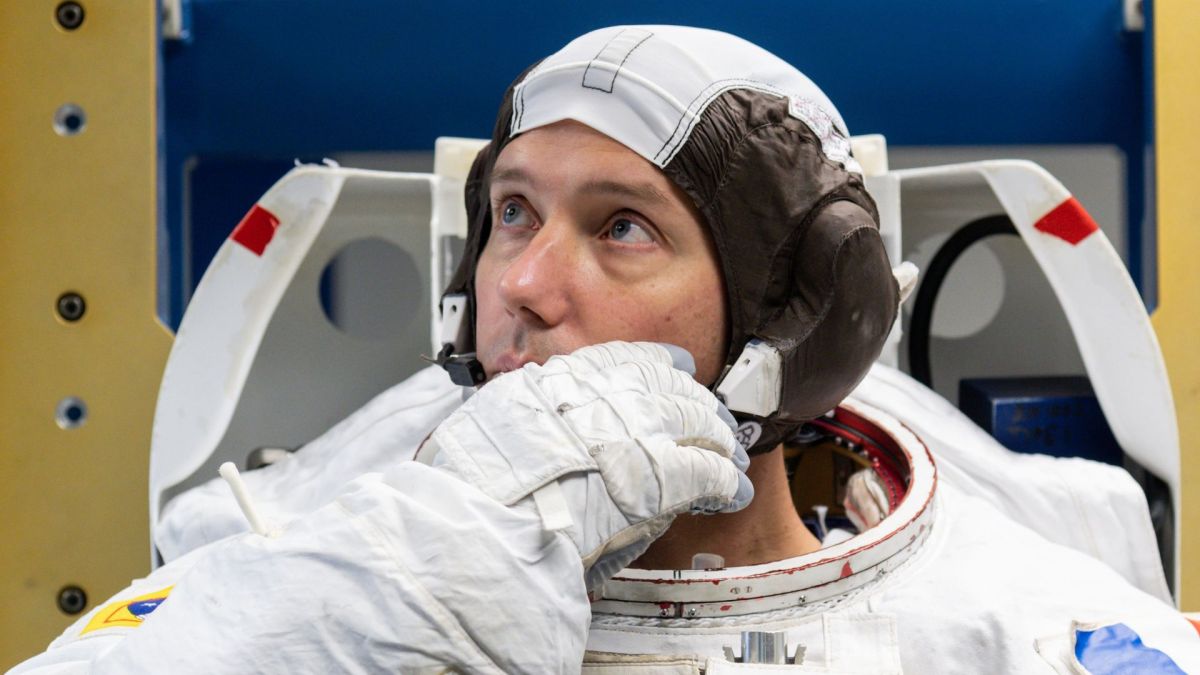 Thomas Pesquet durant un entraînement. // Source : NASA/MARKOWITZ Robert, 2020 Thomas Pesquet durant un entraînement. // Source : NASA/MARKOWITZ Robert, 2020