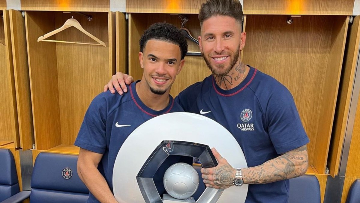 Warren Zaïre Emery et Sergio Ramos, du PSG. // Source : Instagram Warren Zaïre Emery et Sergio Ramos, du PSG. // Source : Instagram