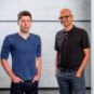 Sam Altman, directeur d'OpenAI, et Satya Nadella, directeur de Microsoft. // Source : Microsoft Sam Altman, directeur d'OpenAI, et Satya Nadella, directeur de Microsoft. // Source : Microsoft