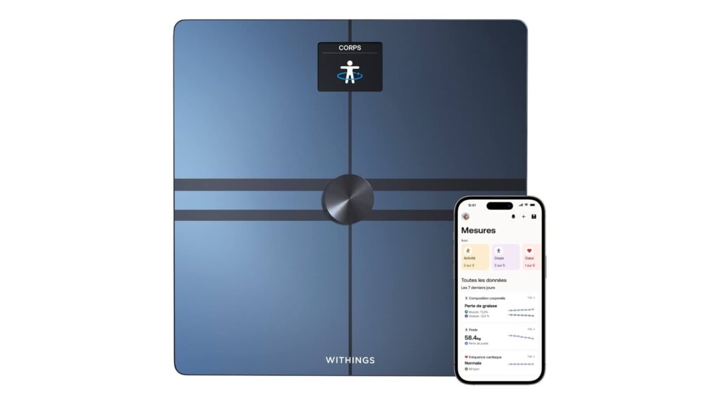 La balance connectée Body Comp de Withings // Source : Withings La balance connectée Body Comp de Withings // Source : Withings