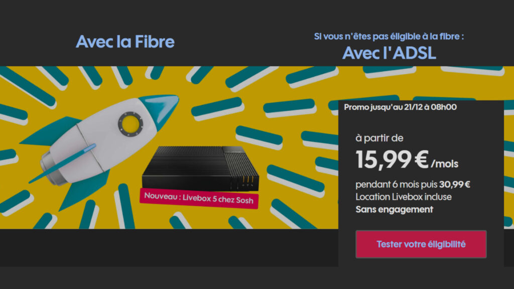 Vous avez jusqu'au 21 décembre2023 pour profiter de l'offre de Sosh // Source : Sosh Vous avez jusqu'au 21 décembre2023 pour profiter de l'offre de Sosh // Source : Sosh