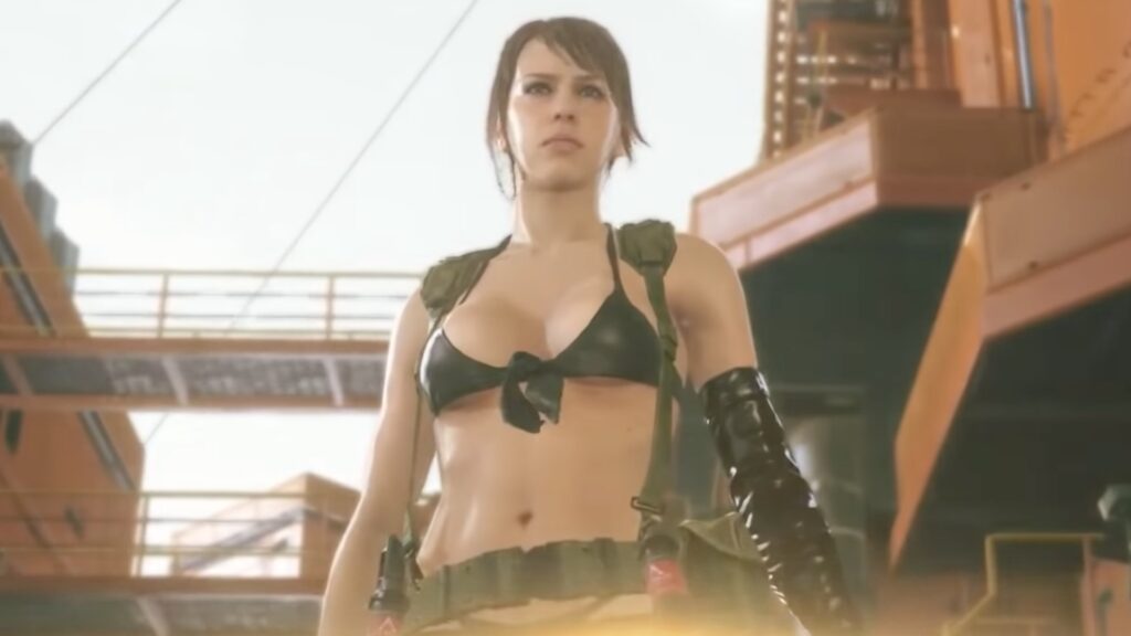 Quiet dans Metal Gear Solid V // Source : Capture YouTube Quiet dans Metal Gear Solid V // Source : Capture YouTube