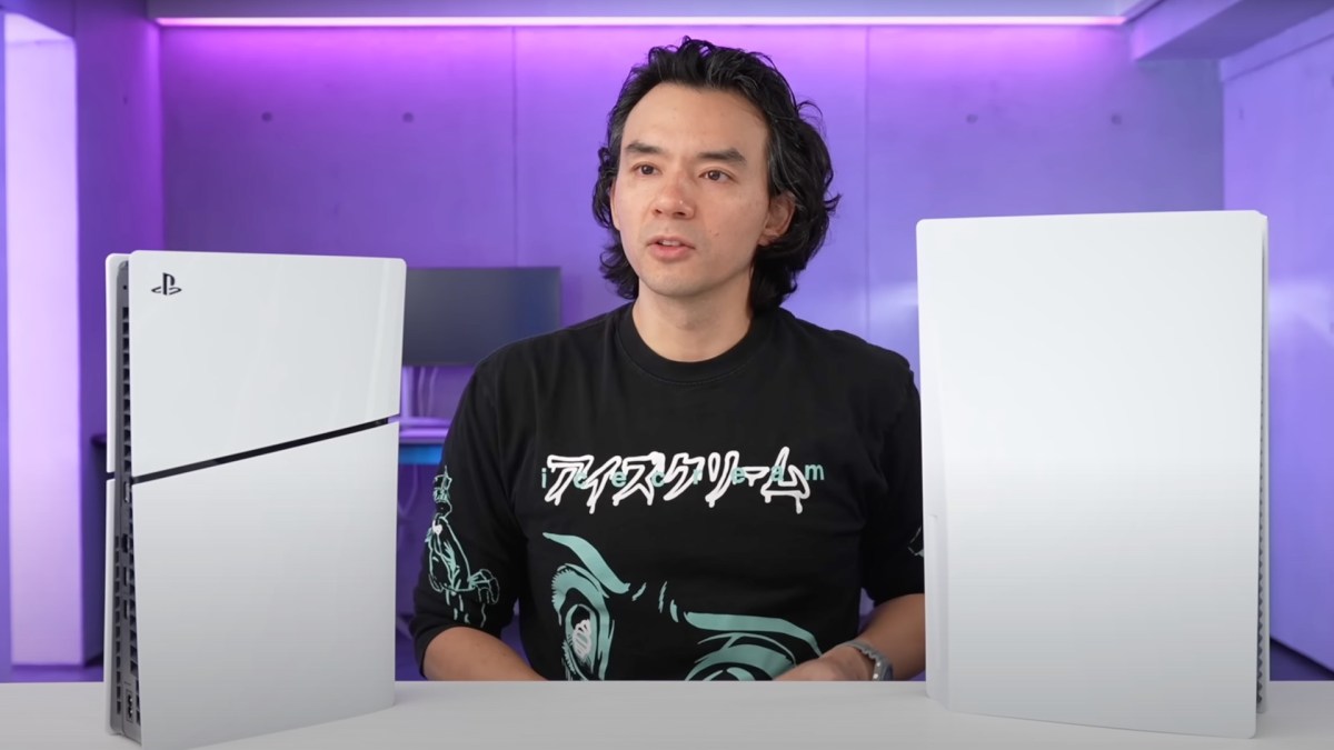 La PS5 Slim // Source : Capture YouTube Dave Lee La PS5 Slim // Source : Capture YouTube Dave Lee