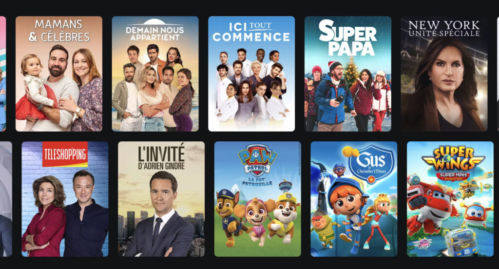 Quelques-uns des programmes disponibles sur myTF1 aujourd'hui. Quelques-uns des programmes disponibles sur myTF1 aujourd'hui.