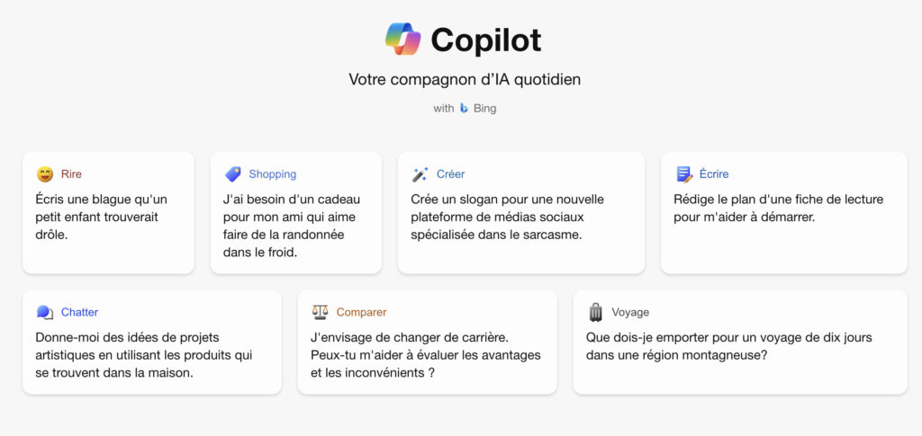 Copilot est déjà en ligne. Copilot est déjà en ligne.