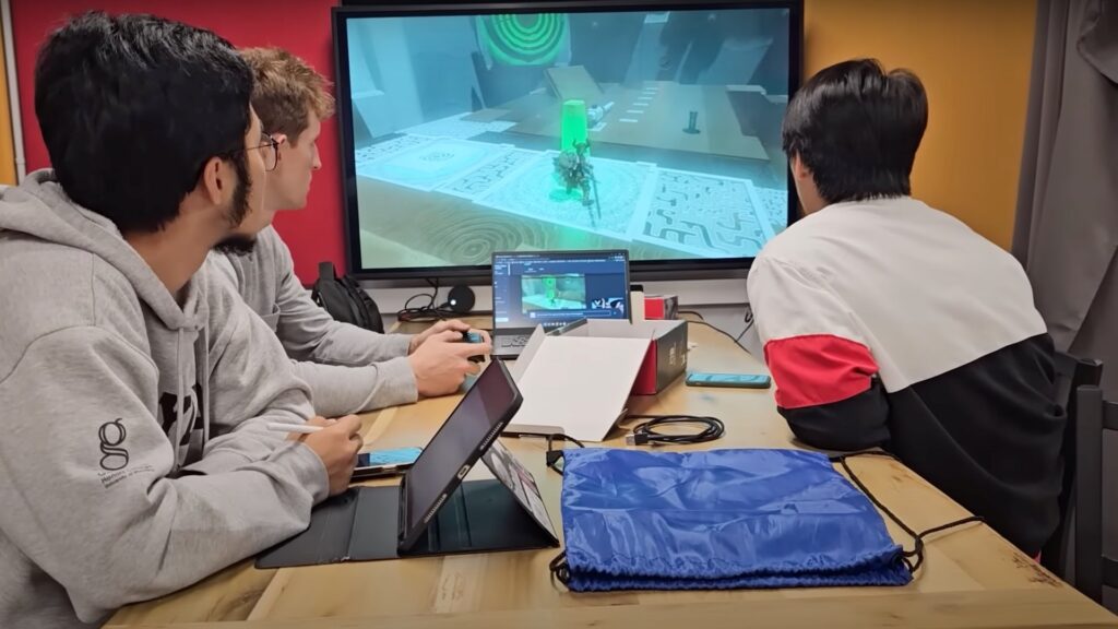 Il donne des cours avec The Legend of Zelda: Tears of the Kingdom // Source : Capture d’écran YouTube Il donne des cours avec The Legend of Zelda: Tears of the Kingdom // Source : Capture d’écran YouTube