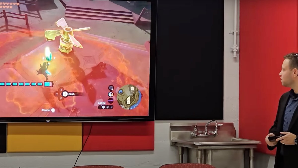 Il donne des cours avec The Legend of Zelda: Tears of the Kingdom // Source : Capture d’écran YouTube Il donne des cours avec The Legend of Zelda: Tears of the Kingdom // Source : Capture d’écran YouTube