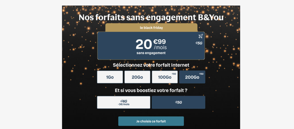Forfait Bouygues 5G Black Friday Forfait Bouygues 5G Black Friday