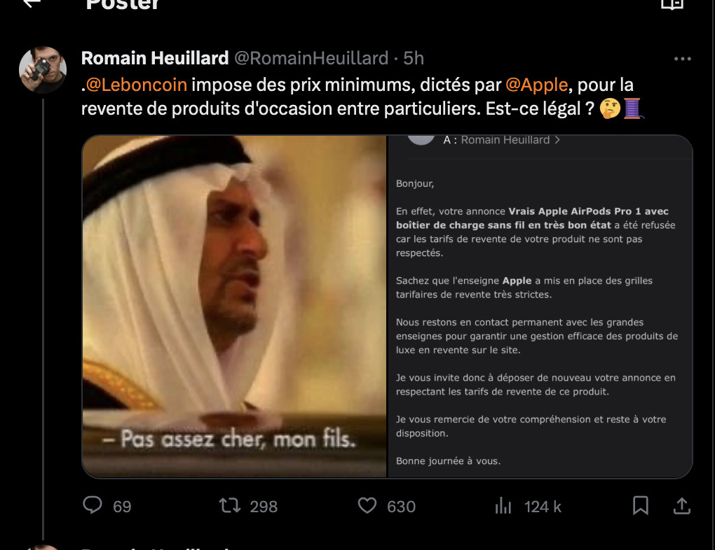 Le tweet qui a déclenché la polémique. Le tweet qui a déclenché la polémique.