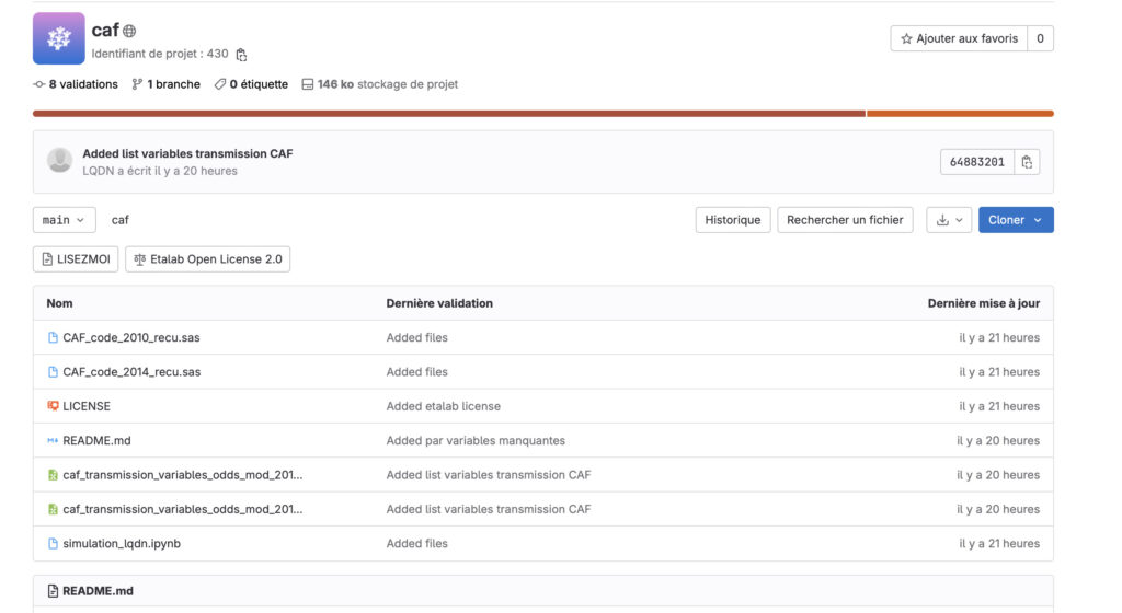 L'algorithme de la CAF peut être consulté sur GitHub. L'algorithme de la CAF peut être consulté sur GitHub.